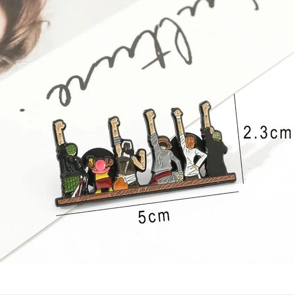 Anime one piece Luffy manga enamel brooch pin accessories women's mens backpack - Picture 3 of 5